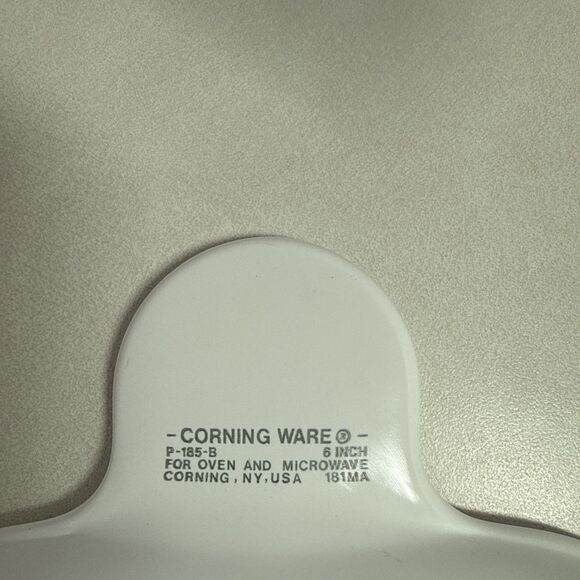 Corning Ware White Coupe Snack-It P-185-B 1979-1986 - Picture 4 of 4